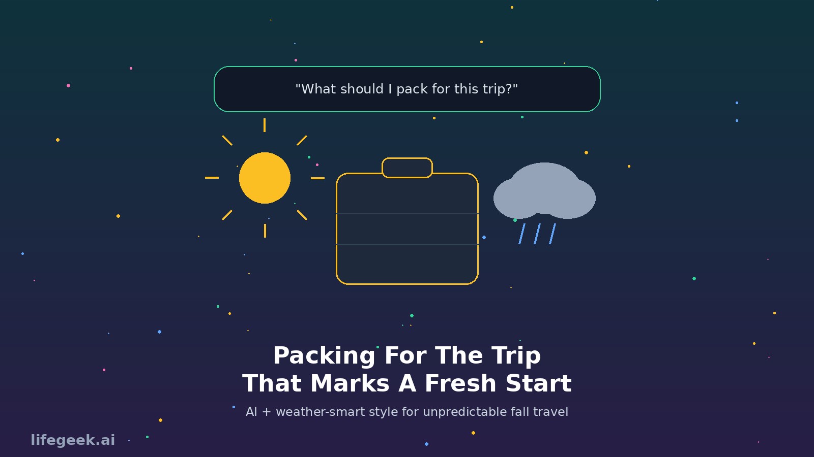 Packing for the Trip That Marks a Fresh Start: How to Dress for Unpredictable Fall Weather When You're Starting Over